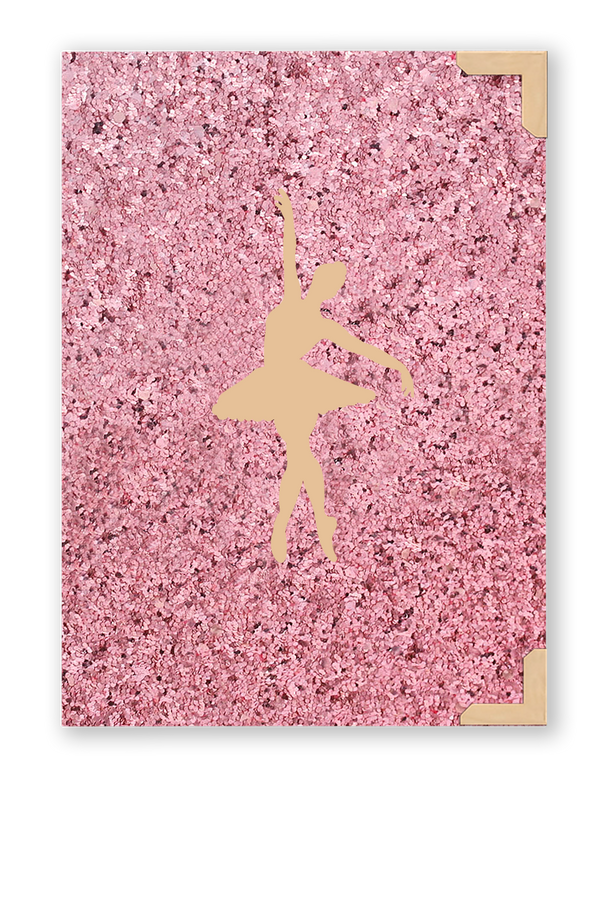 Bíblia Glitter Rosa Bailarina